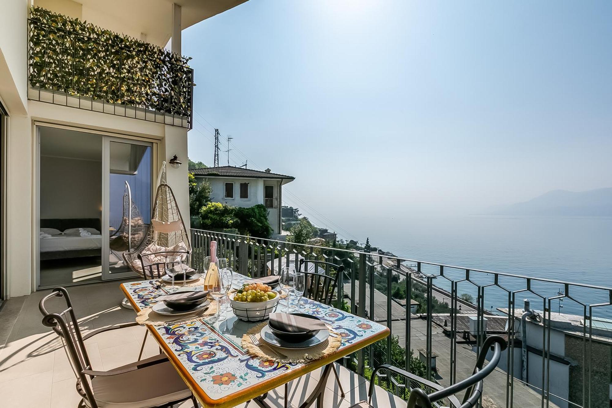 Lake View Villa Mercurio With Shared Pool Brenzone sul Garda Exterior foto